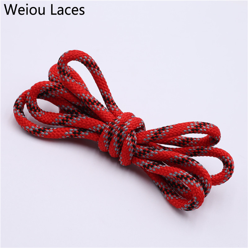 Weiou 6mm New Shoelaces Round Drawstring Waist Sweater Hat Rope Polyester Fashion Grey Red Black Shoe Laces Sneaker Shoestring