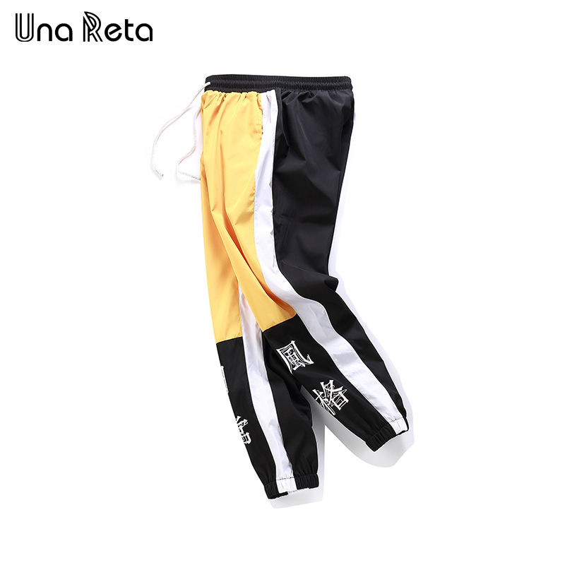 Una Reta Hip-hop Pants Mens New Fashion Chinese Character Printing Harem Pants Streetwear Men Casual Joggers Trousers SweatpantsQ190330