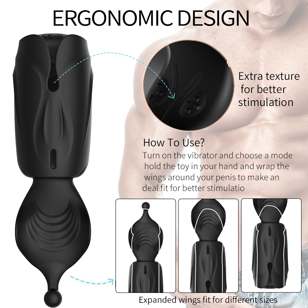 2020 Newest Automatic Glans Vibrator for Men Masturbator Dildo Vibrator Penis Trainer Delay Lasting Trainer Sex Toys for Adults Y200422