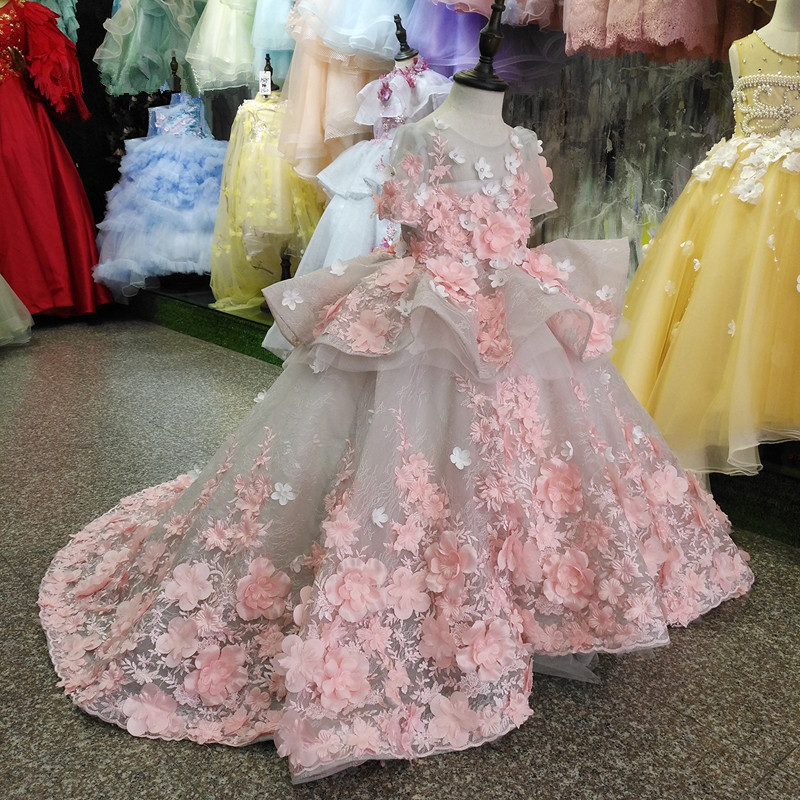 Real Picture New Flower Girls Dress Baby Girl Clothes Lace 3D Flowers Applique Puffy Tulle Kids Birthday Gown Custom Made, Same as image
Real Picture New Flower Girls Dress Baby Girl Clothes Lace 3D Flowers Applique Puffy Tulle Kids Birthday Gown Custom Made, Same as image
