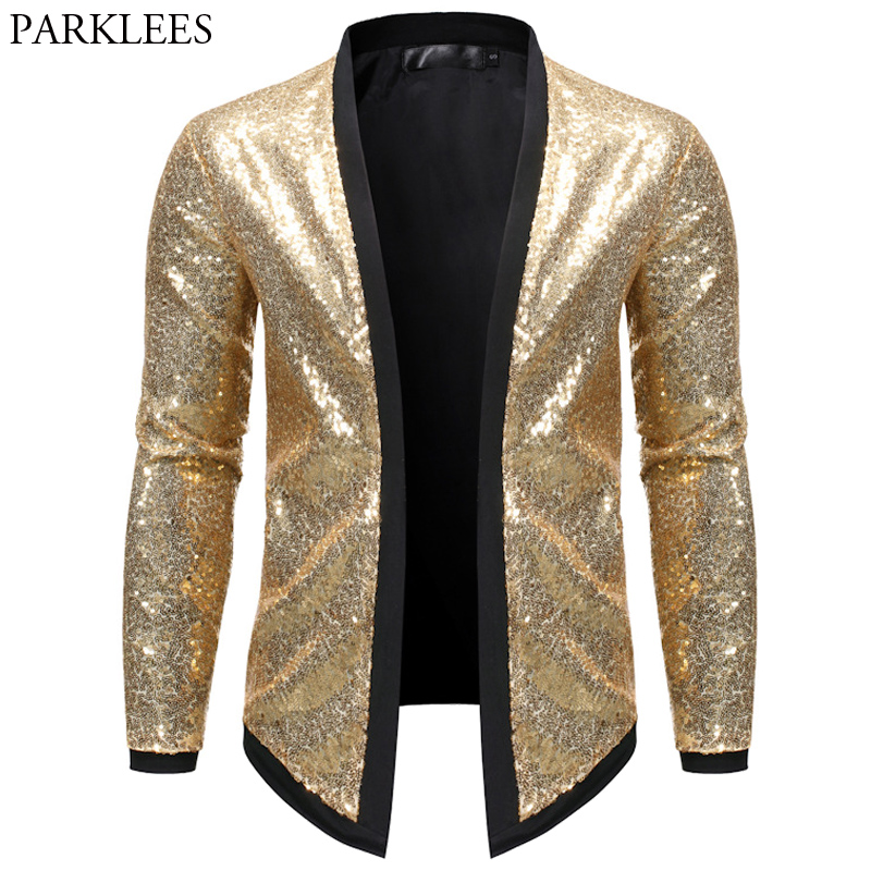 Sequin Bomber Jacket Men Red Shiny Glitter Jackets Men Cardigan Nightclub Dj Show Dance Stage Performance Mens Chaqueta Hombre