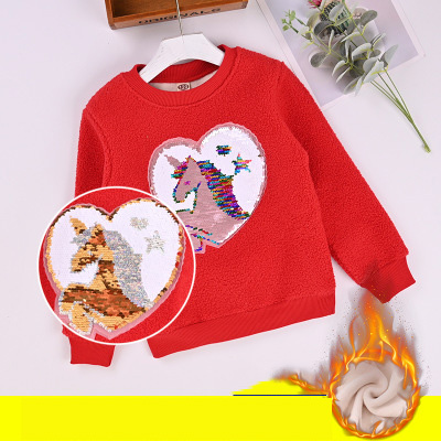 Kids Designer Fashion Sweatshirts Girls Plus Fleece Sweatershirt Children Sequined Long Sleeve Top Kids Novel Variable Color Top Quality, Color1
Kids Designer Fashion Sweatshirts Girls Plus Fleece Sweatershirt Children Sequined Long Sleeve Top Kids Novel Variable Color Top Quality, Color1
