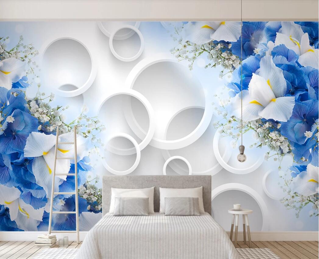 3d room wallpaer custom photo murals Beautiful fantasy circle three-dimensional blue flower 3D TV wall wallpaper for walls 3d, Non-woven
3d room wallpaer custom photo murals Beautiful fantasy circle three-dimensional blue flower 3D TV wall wallpaper for walls 3d, Non-woven