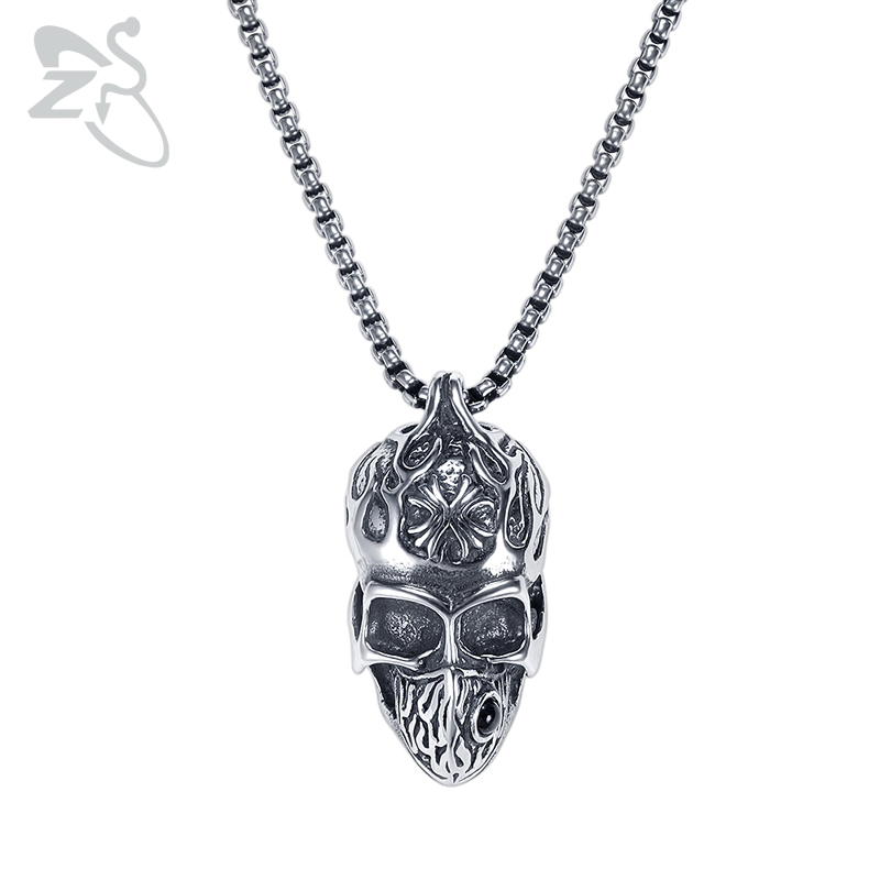 ZS Retro Stainless Steel Skull Necklace for Men Metal Skull Pendant Gothic Jewelry Pendant Chain Skeleton Trendy
ZS Retro Stainless Steel Skull Necklace for Men Metal Skull Pendant Gothic Jewelry Pendant Chain Skeleton Trendy