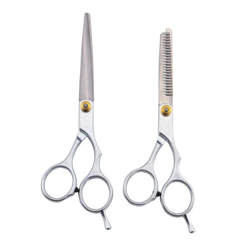 Silver Barber Scissor Cutting Shears Thinning Scissors Professional Hairdressing Scissors Hair Scissors Fast Shipping F2510