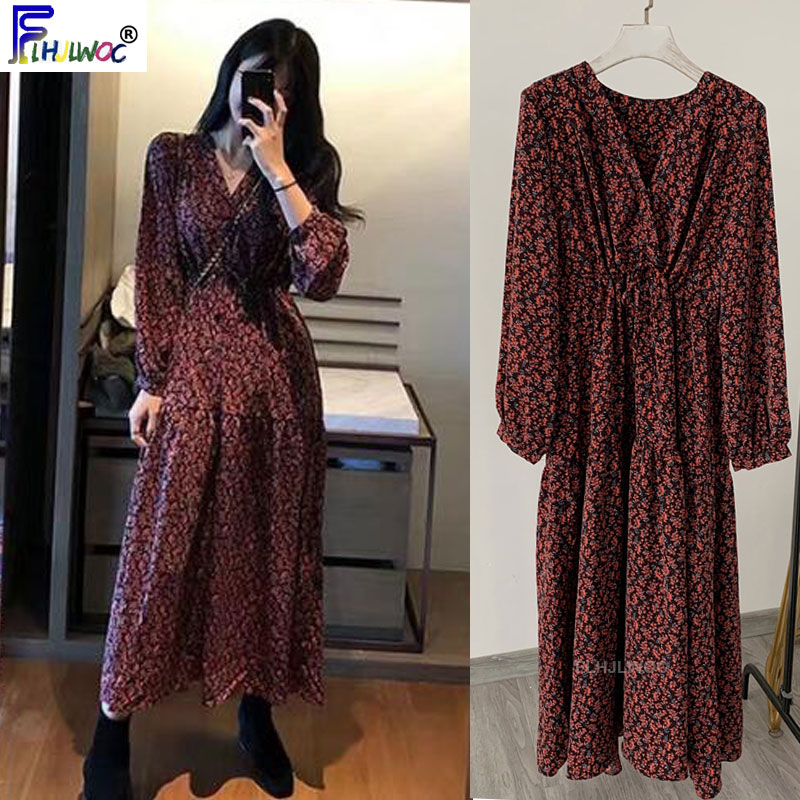 2020 Spring Date Dress Long Maxi Design Temperament Lady Korea Style A Line Floral Printed Vintage Retro Dress Red 12525, Yellow flower
2020 Spring Date Dress Long Maxi Design Temperament Lady Korea Style A Line Floral Printed Vintage Retro Dress Red 12525, Yellow flower
