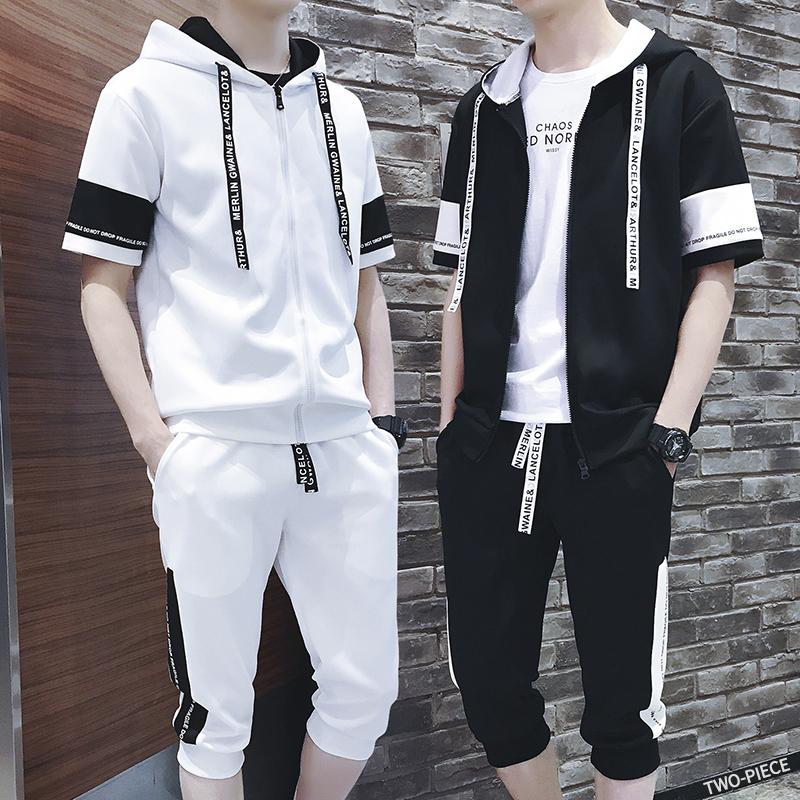 2020 Spring Summer New Fashion Male Even Hat Twinset Motion Suit Pattern Clothes Set Best tracksuit men gym Thin Short Hip Hop, Black
2020 Spring Summer New Fashion Male Even Hat Twinset Motion Suit Pattern Clothes Set Best tracksuit men gym Thin Short Hip Hop, Black