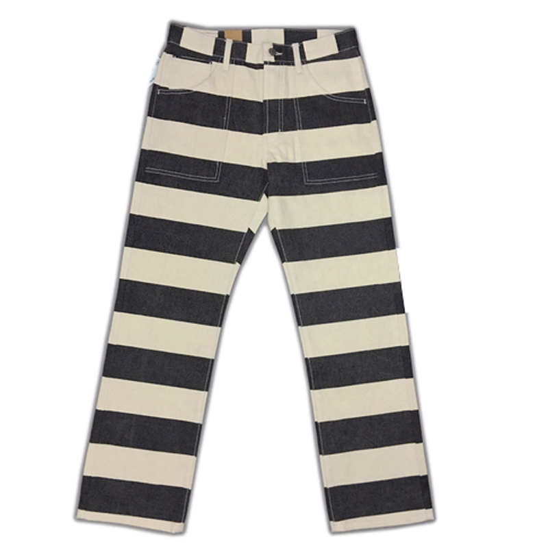 BOB DONG 20oz Stripes Pants Motorcycle Trousers, One