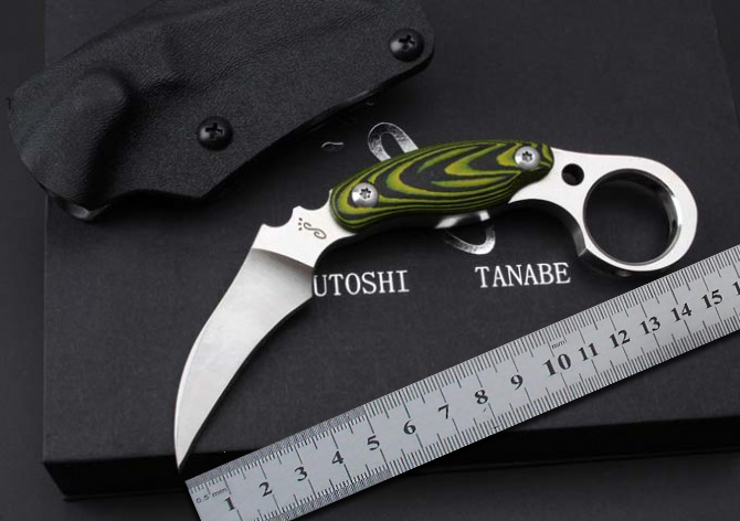 BM Karambit Kazutoshi Tanabe MT Fixed Blade ghost Claw knife D2 Micarta Outdoor tactics hunting camping survival knife EDC Hiking equipment
BM Karambit Kazutoshi Tanabe MT Fixed Blade ghost Claw knife D2 Micarta Outdoor tactics hunting camping survival knife EDC Hiking equipment