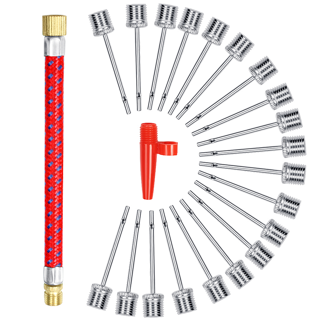 Ball Pump Needles 20 Pcs Set With Nozzle Adapter And Air Hose For Inflating Football Basketball Volleyball Rugby Ball And Inflatable Toys
Ball Pump Needles 20 Pcs Set With Nozzle Adapter And Air Hose For Inflating Football Basketball Volleyball Rugby Ball And Inflatable Toys