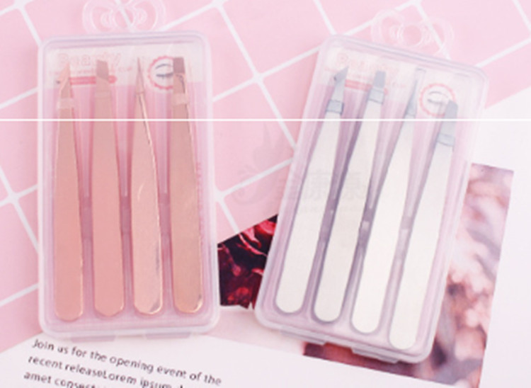 DHL FREE 4pcs /set with plastic box eyeelash curler Colorful Stainless Steel Slanted Tip Beauty Eyebrow Tweezers Hair Removal Tools
DHL FREE 4pcs /set with plastic box eyeelash curler Colorful Stainless Steel Slanted Tip Beauty Eyebrow Tweezers Hair Removal Tools