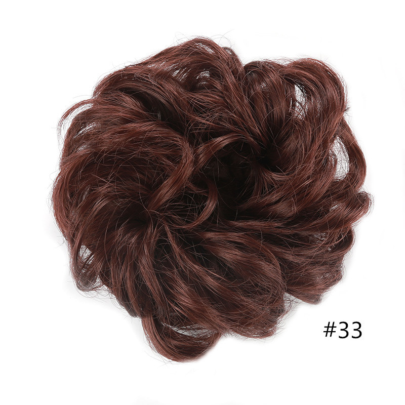 Oubeca Synthetic Flexible Hair Buns topknot Curly Scrunchy Chignon Elastic Messy Wavy Scrunchies Wrap For Ponytail Extensions For Women