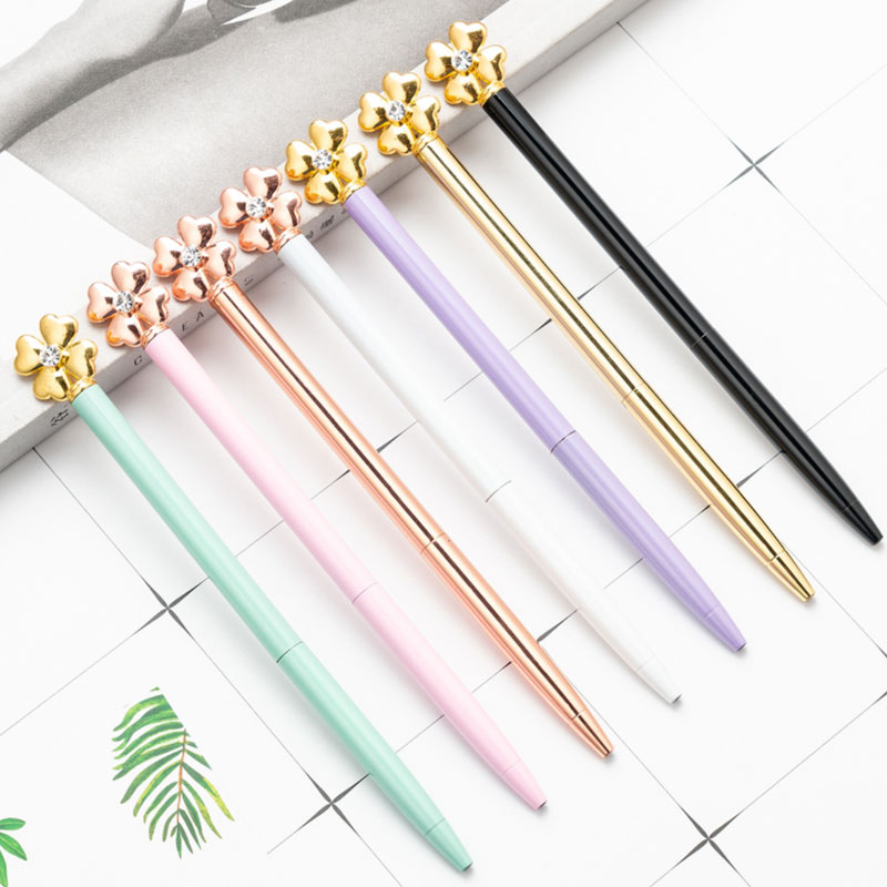 Fashion Four Leaf Clover Metal Advertisement Ballpoint Pens Creative Korean Pen Office Business School Wedding Stationery, Mixed
Fashion Four Leaf Clover Metal Advertisement Ballpoint Pens Creative Korean Pen Office Business School Wedding Stationery, Mixed