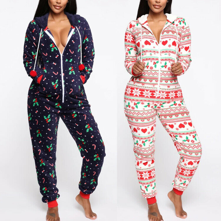 Women Christmas Pajamas Winter Long Sleeve Nightwear Ladies Hoodies Long Sleepwear, Blue
Women Christmas Pajamas Winter Long Sleeve Nightwear Ladies Hoodies Long Sleepwear, Blue