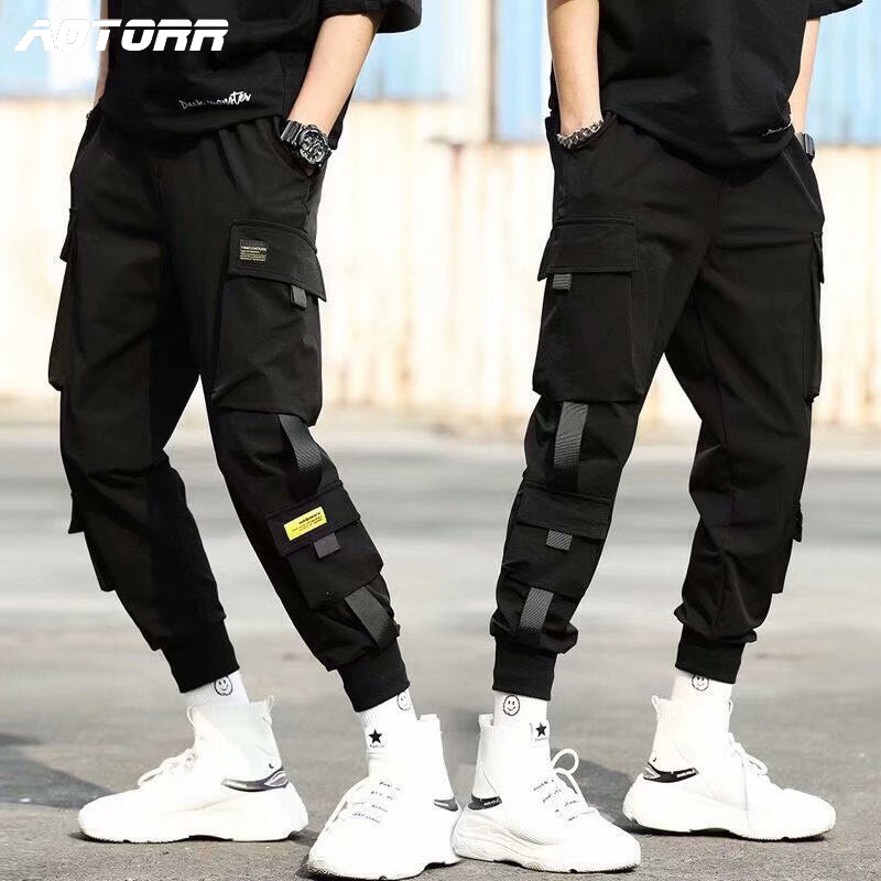 Hip Hop Black Harem Pants Men Multi Pockets Elastic Waist Punk Pants With Ribbons Casual Slim Jogger Male Street Trousers, Yxk41 black
Hip Hop Black Harem Pants Men Multi Pockets Elastic Waist Punk Pants With Ribbons Casual Slim Jogger Male Street Trousers, Yxk41 black