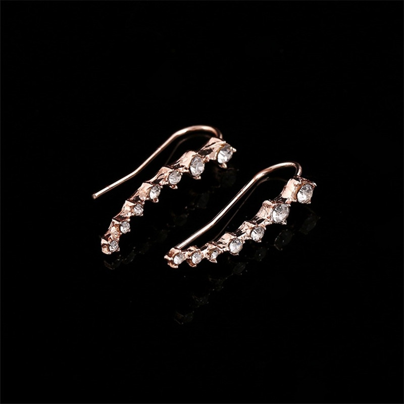 Korean version of high-end Jewelry Dangle & Chandelier drama with the same rhinestone long bride earrings Valentine's Day birthday bridesmaid