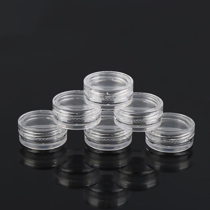 2.5g Containers Jars Bottle Clear Plastic Box Transparent 2.5 g For Cosmetic Wax Storage Makeup Balm Face Cream Eyeshadow Nail Lip Gloss Sample Refill - view 4