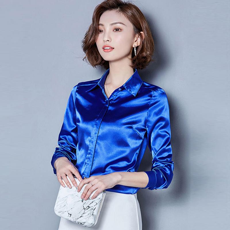 Elegant Blouses Women Shirts Spring Casual Turndown Long Sleeve Shirts Ladies Silk Satin Office Blouse Female Plus Size Blouses, Green blouse
Elegant Blouses Women Shirts Spring Casual Turndown Long Sleeve Shirts Ladies Silk Satin Office Blouse Female Plus Size Blouses, Green blouse