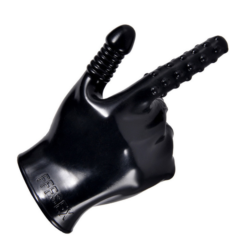 BEEGER Pleasure Fister Textured Fisting Glove,Magic Palm Hand Masturbation Sex Glove.Massage Glove Couple Adult Games Flirting Y200422