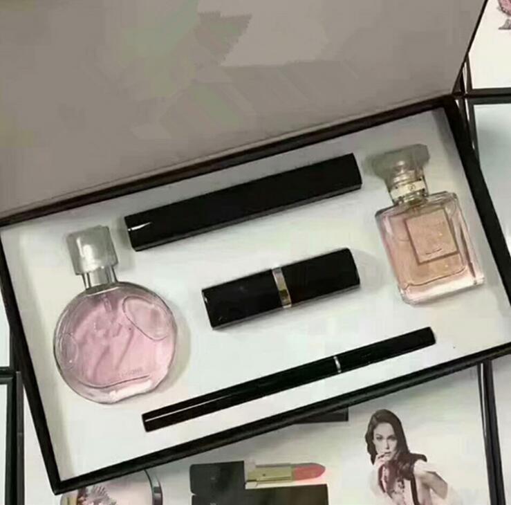 Brand makeup set 15ml perfume lipsticks eyeliner mascara 5 in 1 with box Lips cosmetics kit for women gift drop shipping
Brand makeup set 15ml perfume lipsticks eyeliner mascara 5 in 1 with box Lips cosmetics kit for women gift drop shipping