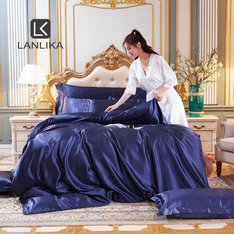 Parkshin Dark Blue 100% Silk Women Beauty Bedding Set Healthy Skin Duvet Cover Euro Bedspread Queen King Bed Linen Home Textiles, 011
Parkshin Dark Blue 100% Silk Women Beauty Bedding Set Healthy Skin Duvet Cover Euro Bedspread Queen King Bed Linen Home Textiles, 011