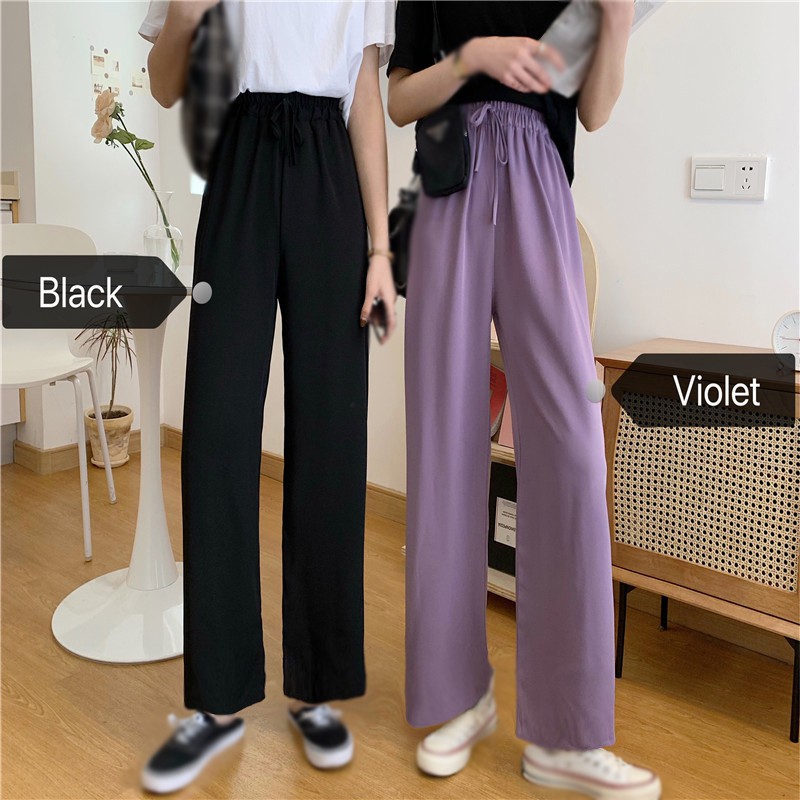 black pants woman high waist pants sashes ladies fashion thin section wide leg mopping trousers
black pants woman high waist pants sashes ladies fashion thin section wide leg mopping trousers