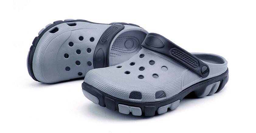 Hot Sale-Garden Clog Summer Beach Slipper Flat Breathable Outdoor Sandals Male Gardening shoe