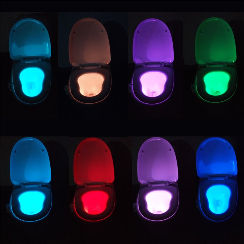 Toilet Seat LED Light Human Motion Sensor Automatic LED Lamp Sensitive Motion Activated Toilet Night Light Bathroom Accessories
Toilet Seat LED Light Human Motion Sensor Automatic LED Lamp Sensitive Motion Activated Toilet Night Light Bathroom Accessories