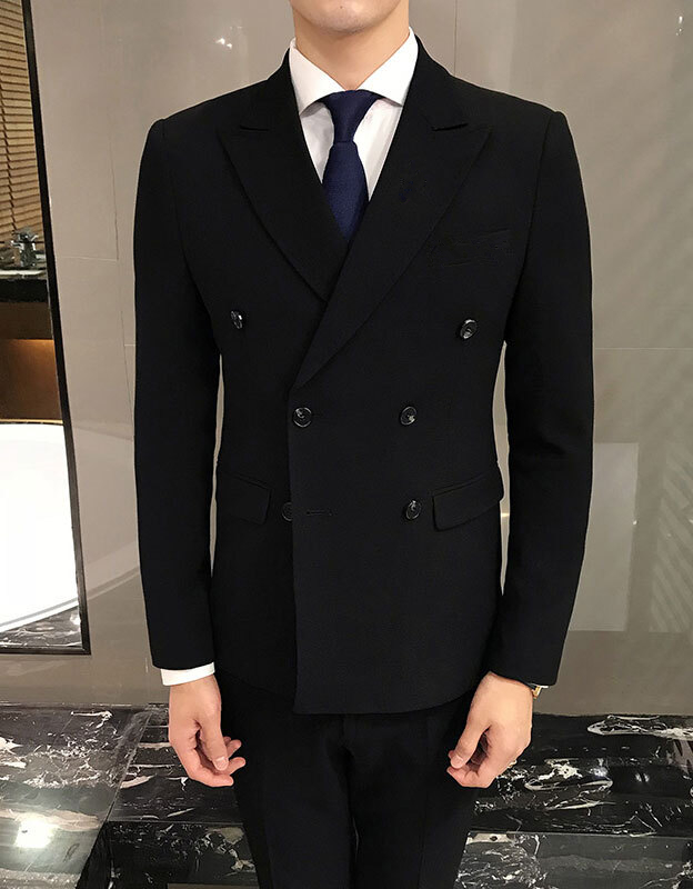 Popular Groomsmen Peak Lapel Double-Breasted (Jacket+Pants+Tie) Groom Tuxedos Groomsmen Best Man Suit Mens Wedding Suits Bridegroom b026, Same as image 
Popular Groomsmen Peak Lapel Double-Breasted (Jacket+Pants+Tie) Groom Tuxedos Groomsmen Best Man Suit Mens Wedding Suits Bridegroom b026, Same as image