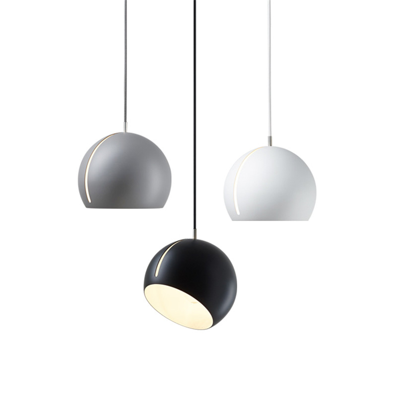 Modern Globe Pendant Lamp Nordic Post Hanging Lights Bedroom Droplight iron Ball pendant lighting for restaurants E27 Lamps