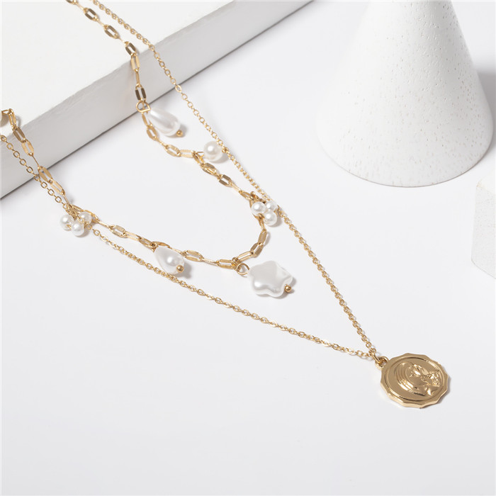 Fashion-e pendant necklace Hip Individuality multilayer Pendants for Women Birthday New Year Gift Drop Shipping