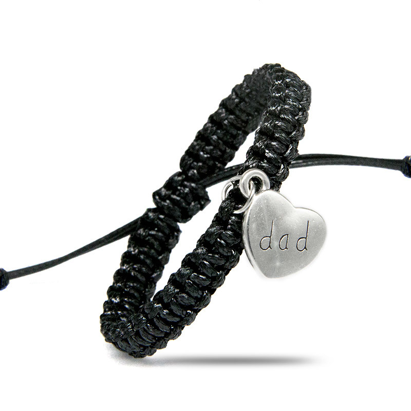 Dad Son Charm Bracelets For Women Male With Silver Letters Words Heart Rope Chain Adjustable Jewelry Gifts Decoration Wholesale
Dad Son Charm Bracelets For Women Male With Silver Letters Words Heart Rope Chain Adjustable Jewelry Gifts Decoration Wholesale