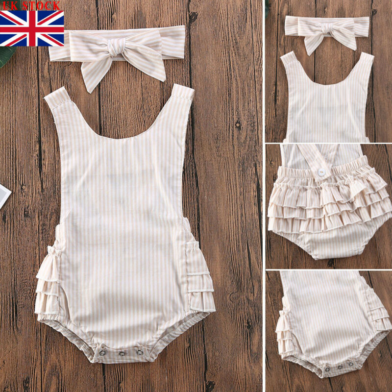 UK Stock Newborn Baby Girl Bodysuit Romper Jumpsuit Playsuit Sunsuit Clothes Set, White
UK Stock Newborn Baby Girl Bodysuit Romper Jumpsuit Playsuit Sunsuit Clothes Set, White