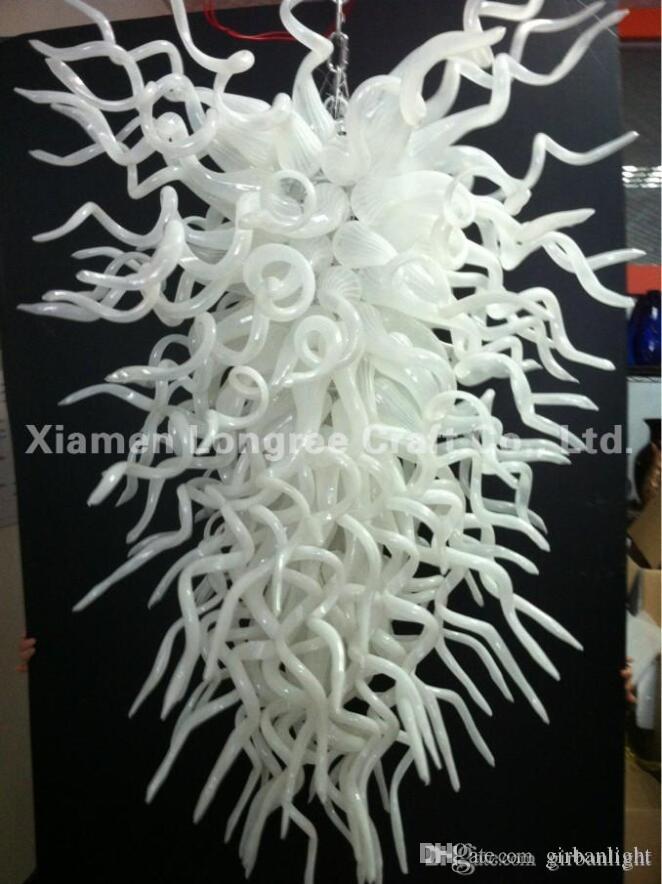 AC 110V 220V Handmade Blown Murano Glass LED Chandelier White Murano Glass Modern European Designed Art Glass Pendant Lamps
AC 110V 220V Handmade Blown Murano Glass LED Chandelier White Murano Glass Modern European Designed Art Glass Pendant Lamps
