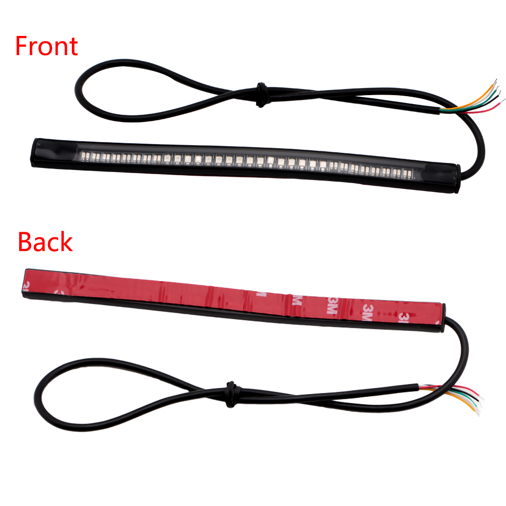 100Pcs Universal Flexible 48SMD LED Strip Lights Flashing Motorcycle Brake Light License Plate Turn Signal Tail Stop Lamp 12V
100Pcs Universal Flexible 48SMD LED Strip Lights Flashing Motorcycle Brake Light License Plate Turn Signal Tail Stop Lamp 12V