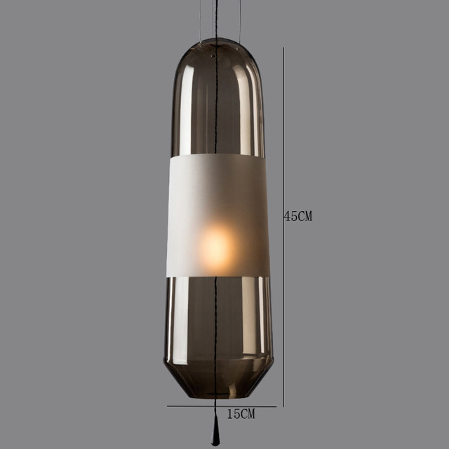 Nordic Glass LED Pendant Lights Modern Led Hanging Lamp Industrial Decor Luminaire Dining Room Kitchen Indoor Lighting Fixtures