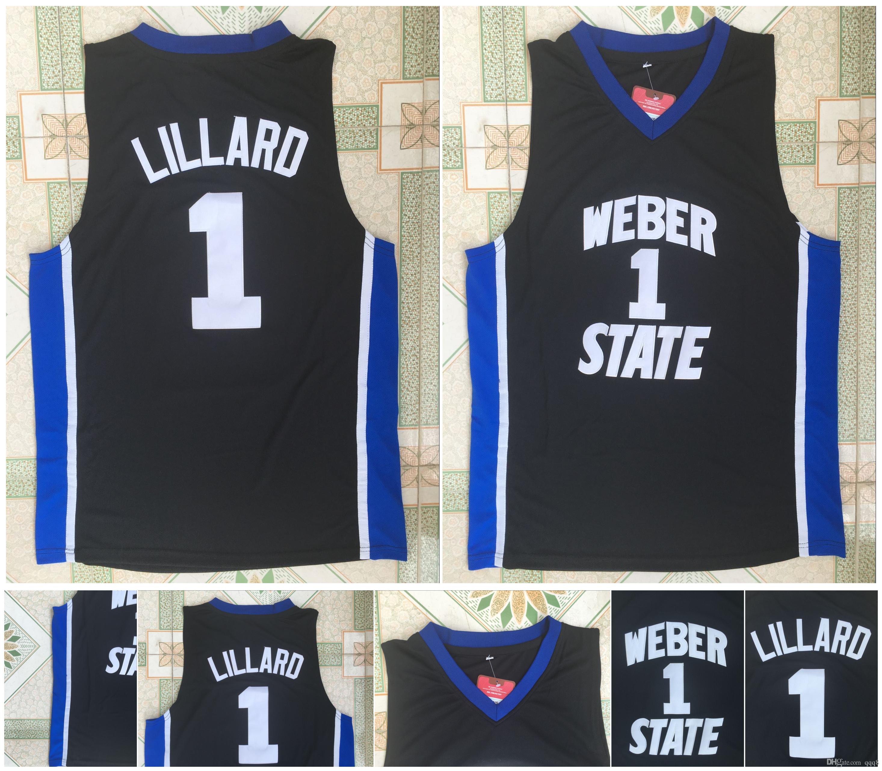 1 Damian Lillard Jersey Weber State Jersey College Basketball Jerseys Black 100% Stitched Sports Shirt Top Quality
1 Damian Lillard Jersey Weber State Jersey College Basketball Jerseys Black 100% Stitched Sports Shirt Top Quality
