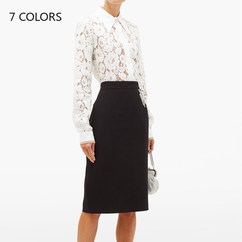 Sexy See Through Lace Blouse Blusas Mujer De Moda 2020 Elegant Turn-down Collar Long Sleeve White Lace Shirt White Women Tops
Sexy See Through Lace Blouse Blusas Mujer De Moda 2020 Elegant Turn-down Collar Long Sleeve White Lace Shirt White Women Tops