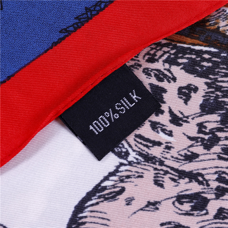 Hair Scarf Wrap Head Scarf 130 Sauqre Silk Scarf Top Scarfs Vintage Neck Foulard Femme Headwrap Versatile Accessory Big Kerchief Tree Print