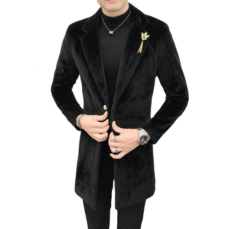 2019 Fashion Men winter keep warm high-grade Mink wool Trench coat/Male slim Fit mens slim fit wool blazer jackets -XXXL, Black
2019 Fashion Men winter keep warm high-grade Mink wool Trench coat/Male slim Fit mens slim fit wool blazer jackets -XXXL, Black