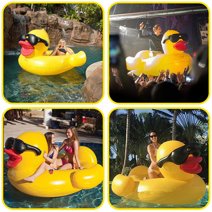Adults Party Pool 82.6*70.8*43.3inch Swimming Yellow Floats Raft Thicken Giant PVC Inflatable Pool Floats Tube Raft DH1136 T035828730