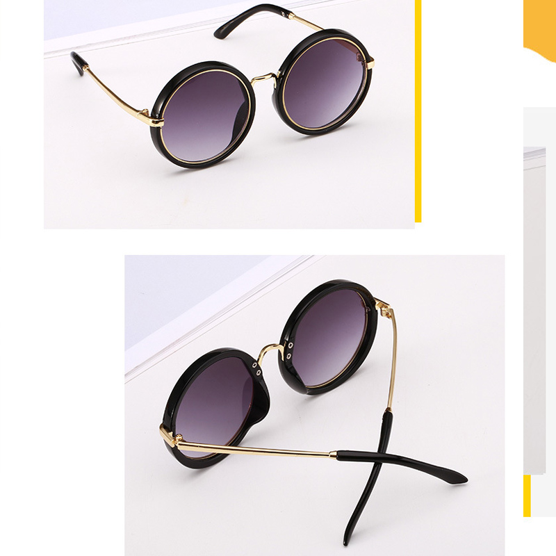 2026 New Children Goggle Round Cute Alloy Sunglasses Hot Fashion Boys Girls Baby Child Classic Retro Lovely Sun Glasses Designer