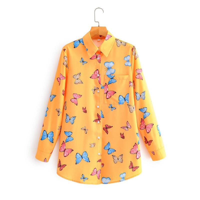 New 2020 women fashion colorful butterfly print casual smock blouse office lady long sleeve pocket shirt chic blusas tops LS6660, As pic ls6660ff
New 2020 women fashion colorful butterfly print casual smock blouse office lady long sleeve pocket shirt chic blusas tops LS6660, As pic ls6660ff