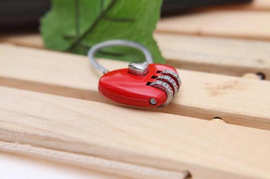 100pcs Lovely Heart Shape Resettable Combination Padlock Metal Luggage Suitcase Bag Diary 3 Digits Lock Cabinet Safe..
