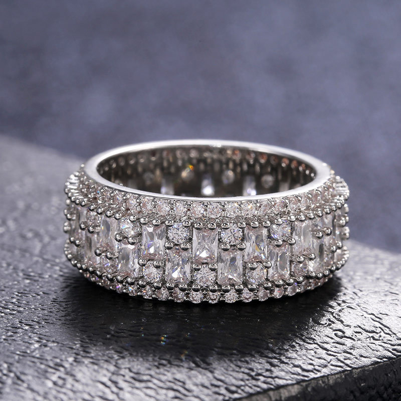 Sparking Full Zircon wedding rings for women High quality S925 Engagement party jewelry Girls ladies gift ring size 6-10 Bague
Sparking Full Zircon wedding rings for women High quality S925 Engagement party jewelry Girls ladies gift ring size 6-10 Bague