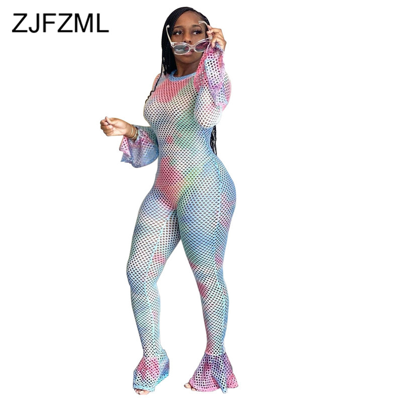 Hollow Out Sexy Bodycon Skinny Bodysuit Women Casual Tie Dye Mesh Patchwork Party Jumpsuit Summer Long Flare Sleeve Party Romper, Colour
Hollow Out Sexy Bodycon Skinny Bodysuit Women Casual Tie Dye Mesh Patchwork Party Jumpsuit Summer Long Flare Sleeve Party Romper, Colour
