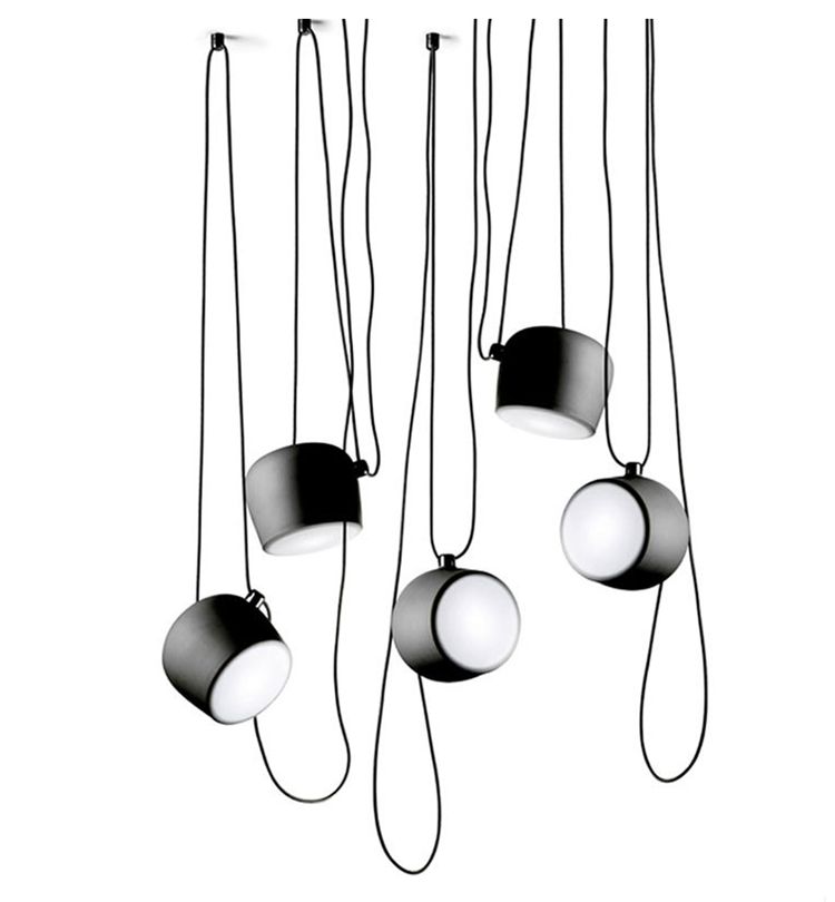 1/2/3/4/5 Heads DIY Drum Led Pendant Lamp For Restaurant Modern Clothing Store Window Industrial Pendant Light Indoor Lighting Fixture