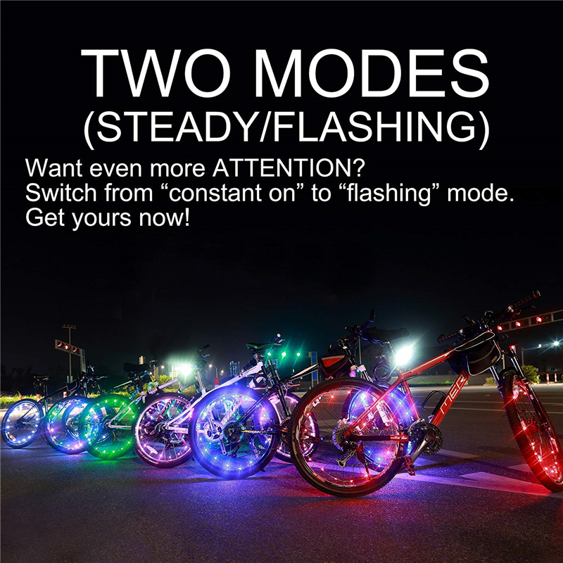LED Bike Wheel Lights Cycling Spoke Wheel Lamp Waterproof Bright Bicycle Tire Strip Lights Cool Kids Boys Girls Bycicle Accessories,