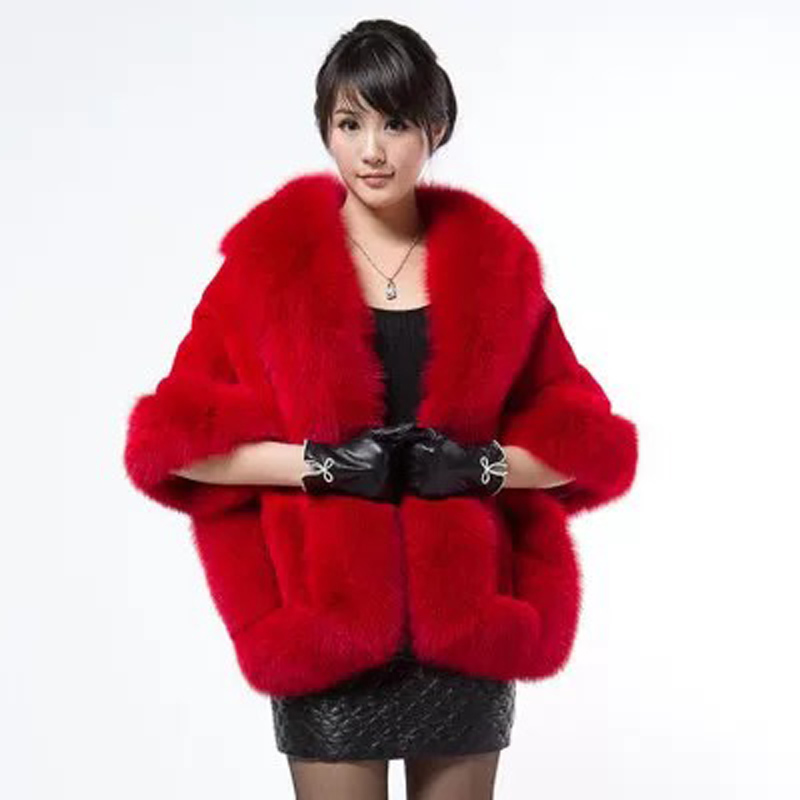 10 Colors Mixed Orders Autumn winter 2020 newest long fox faux fur bridal Wraps evening dress shawl cloak scarf female Party Cocktail