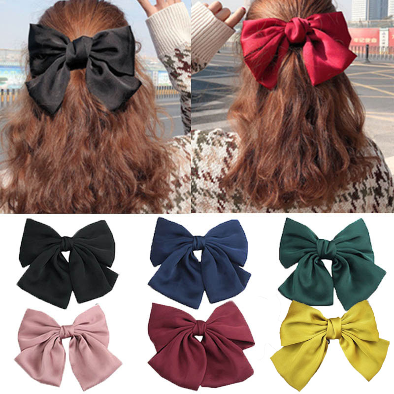 Korean Solid Color Big Bow Hair Pin Hair Accessories For Women Fashion Jewelry Vintage Bowknot Barrette Clip Girl Gift Ornaments
Korean Solid Color Big Bow Hair Pin Hair Accessories For Women Fashion Jewelry Vintage Bowknot Barrette Clip Girl Gift Ornaments